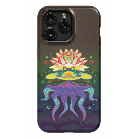 Psychedelic Lily Frog Phone Case